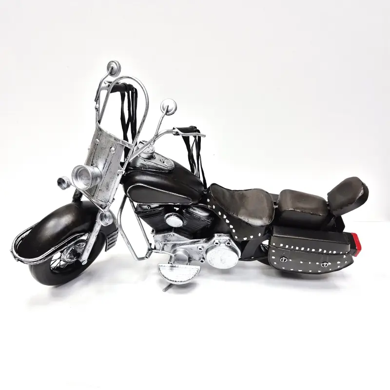 Motocicleta epoca, negru, din metal, model 12-17